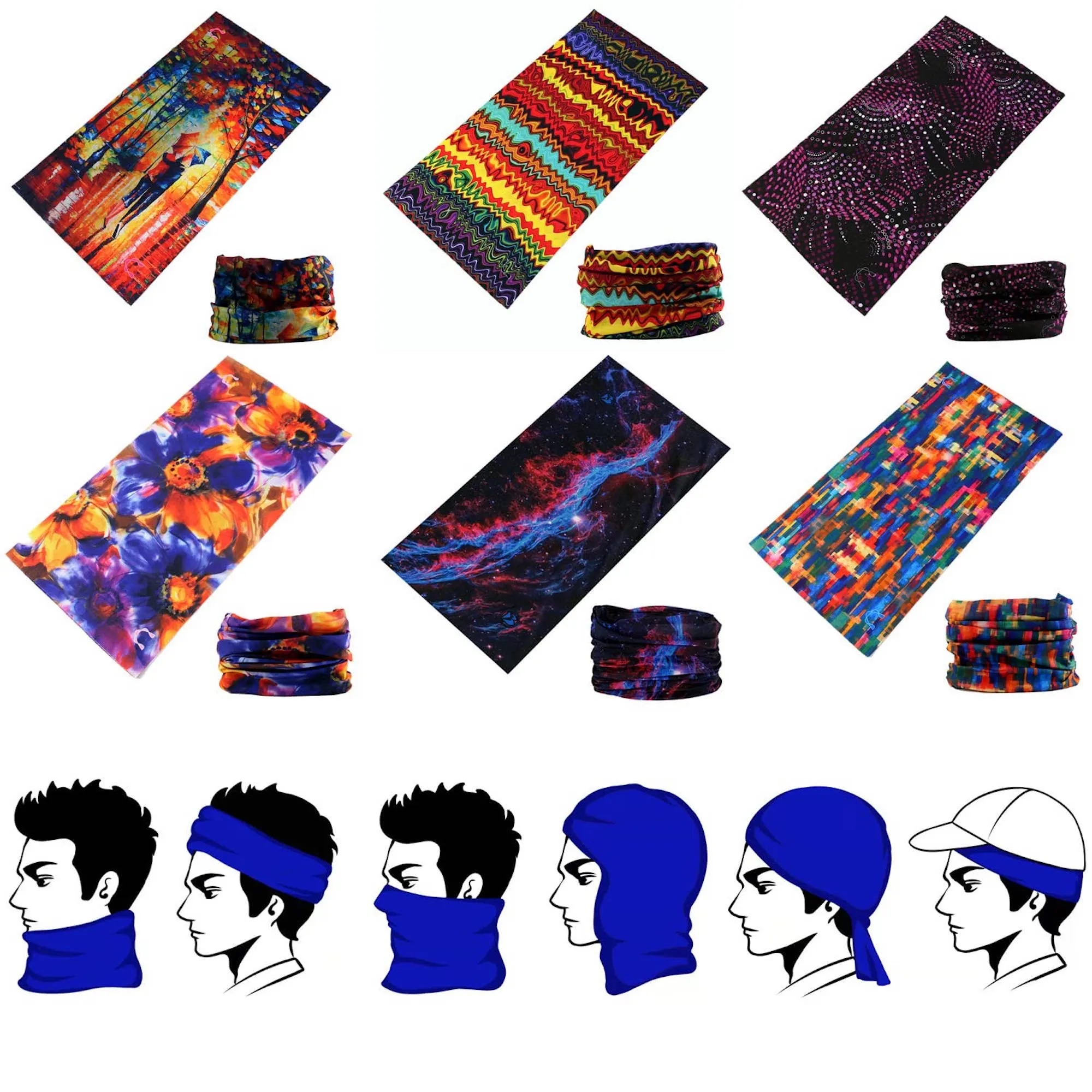 Microfiber Neck Tube Bandana s scarf 3