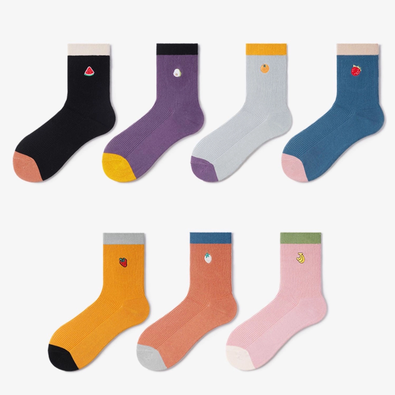 Custom Mid Crew Socks with Embroidered logo 11