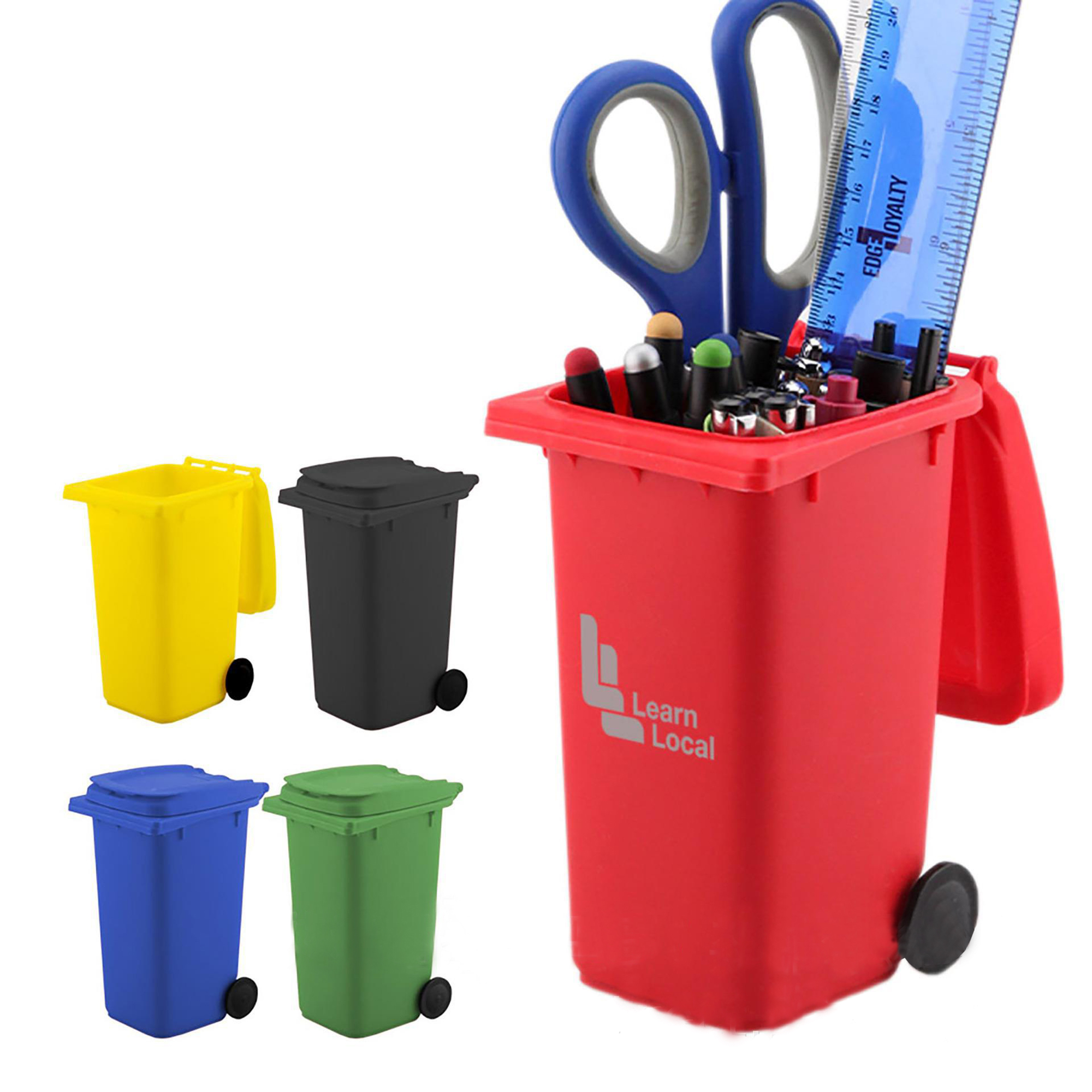 Personalized Desktop Trash Can Pen Holder 2