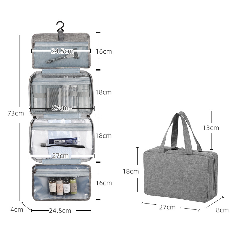 Travel waterproof folding dry and wet wash bag 3