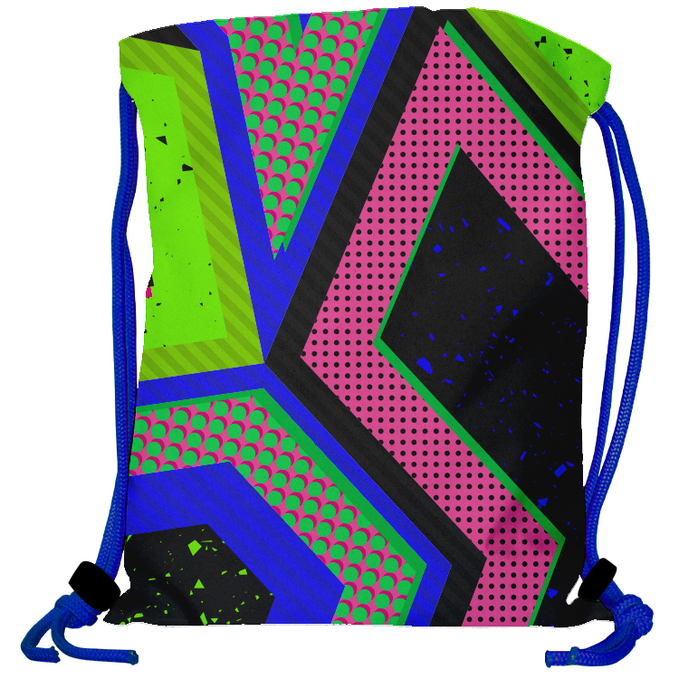 Super Drawstring Pack (Two side Imprint)-Royal Heavy Rope 2