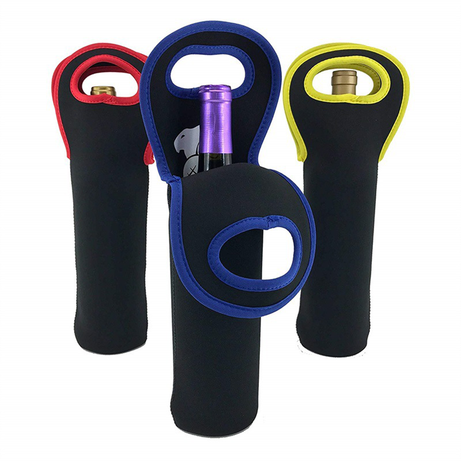 Insulated Cooler Bag Neoprene Wine Bottle Sleeve 6