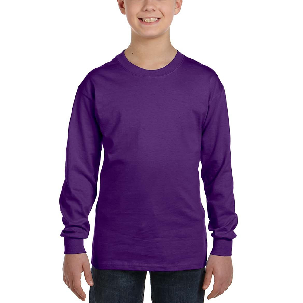 Gildan Heavy Cotton Youth Long Sleeve T-Shirt 24