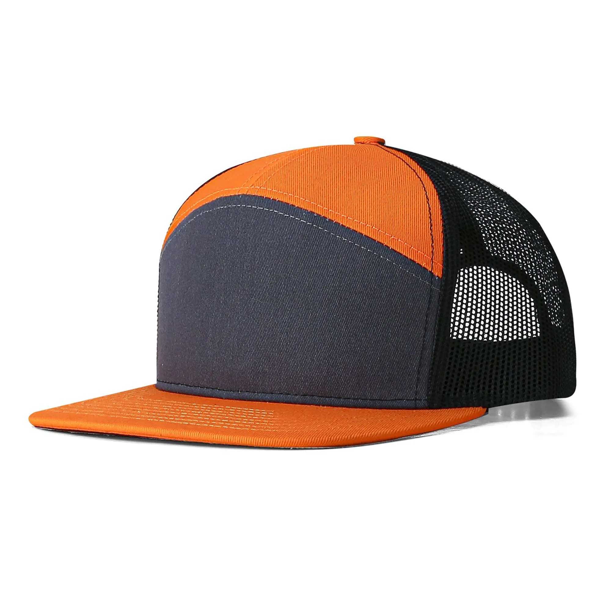Adult Structured Flat Visor Snapback Cap 10