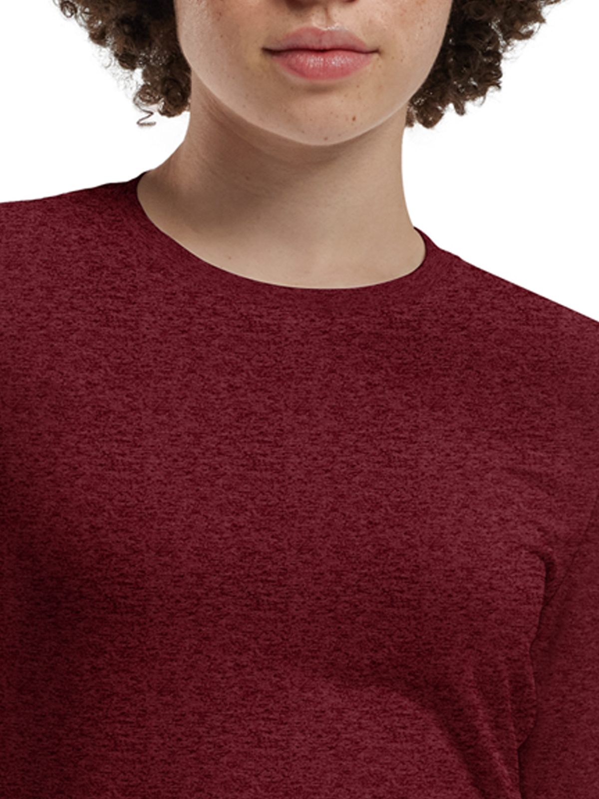 White Cross - VIBE - Women's Shirttail Hemline Underscrub Tee 10