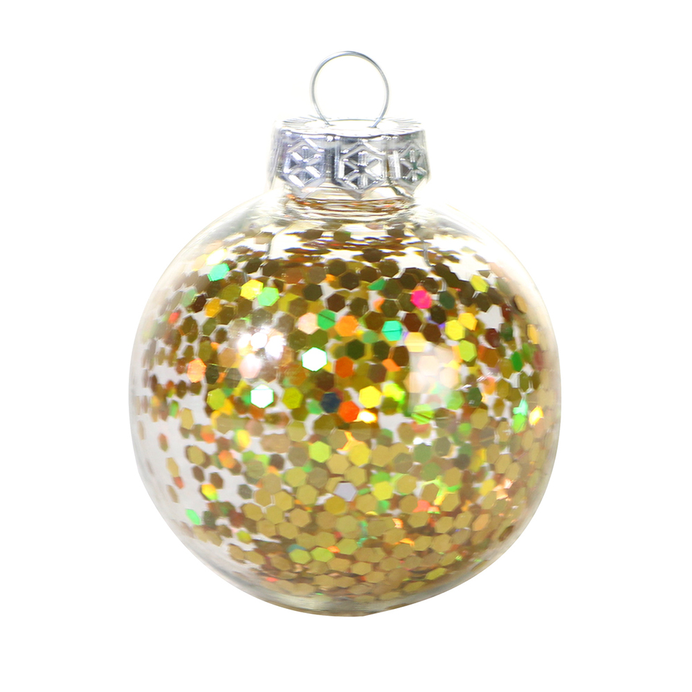 Christmas Tree 6pcs 6cm Transparent Decorative Ball Pendant 12
