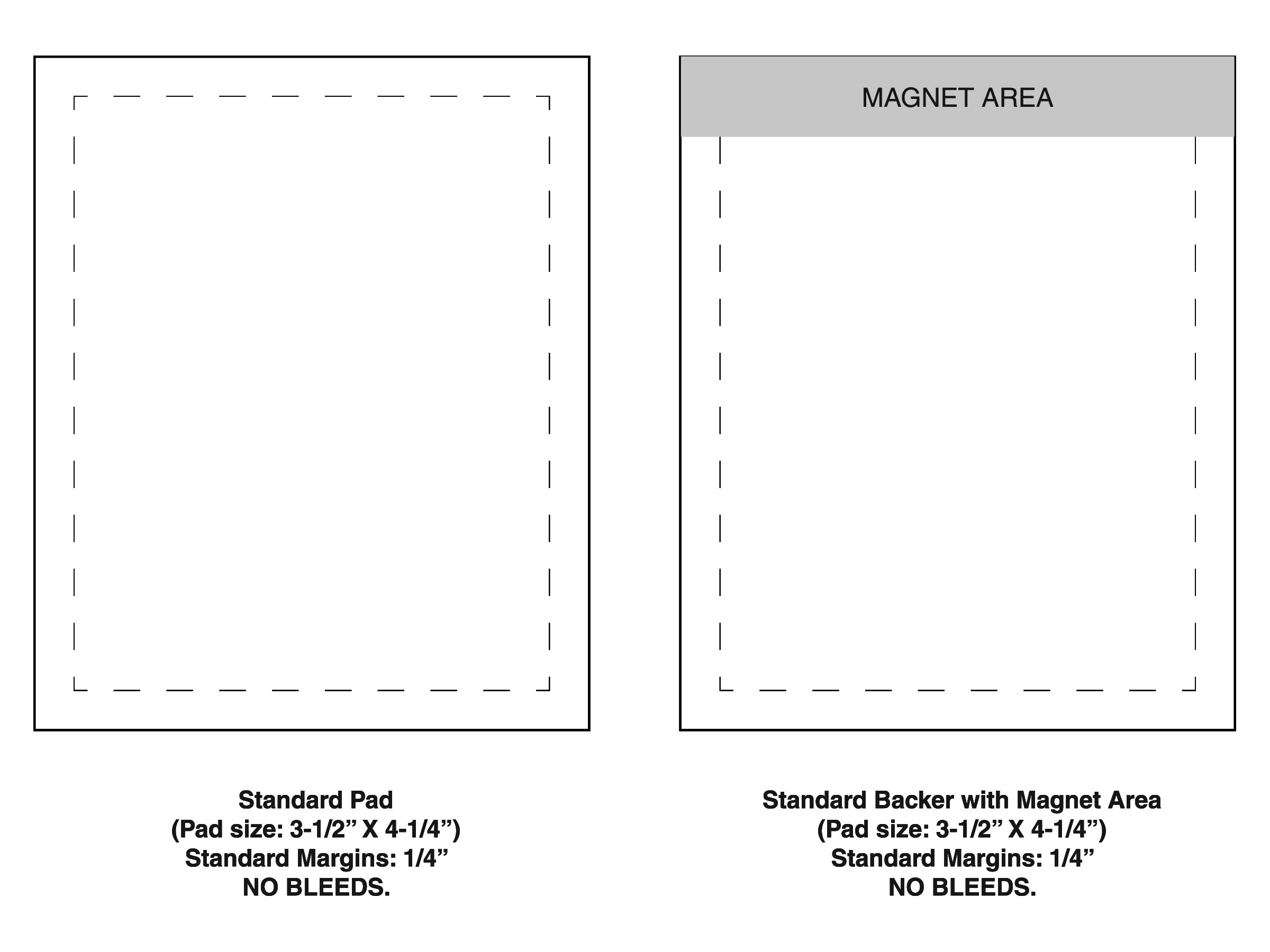 Magnetic Scratch Pad / Notepad (MBC) - 3.5x6.25 50-Sheet Custom Design 4