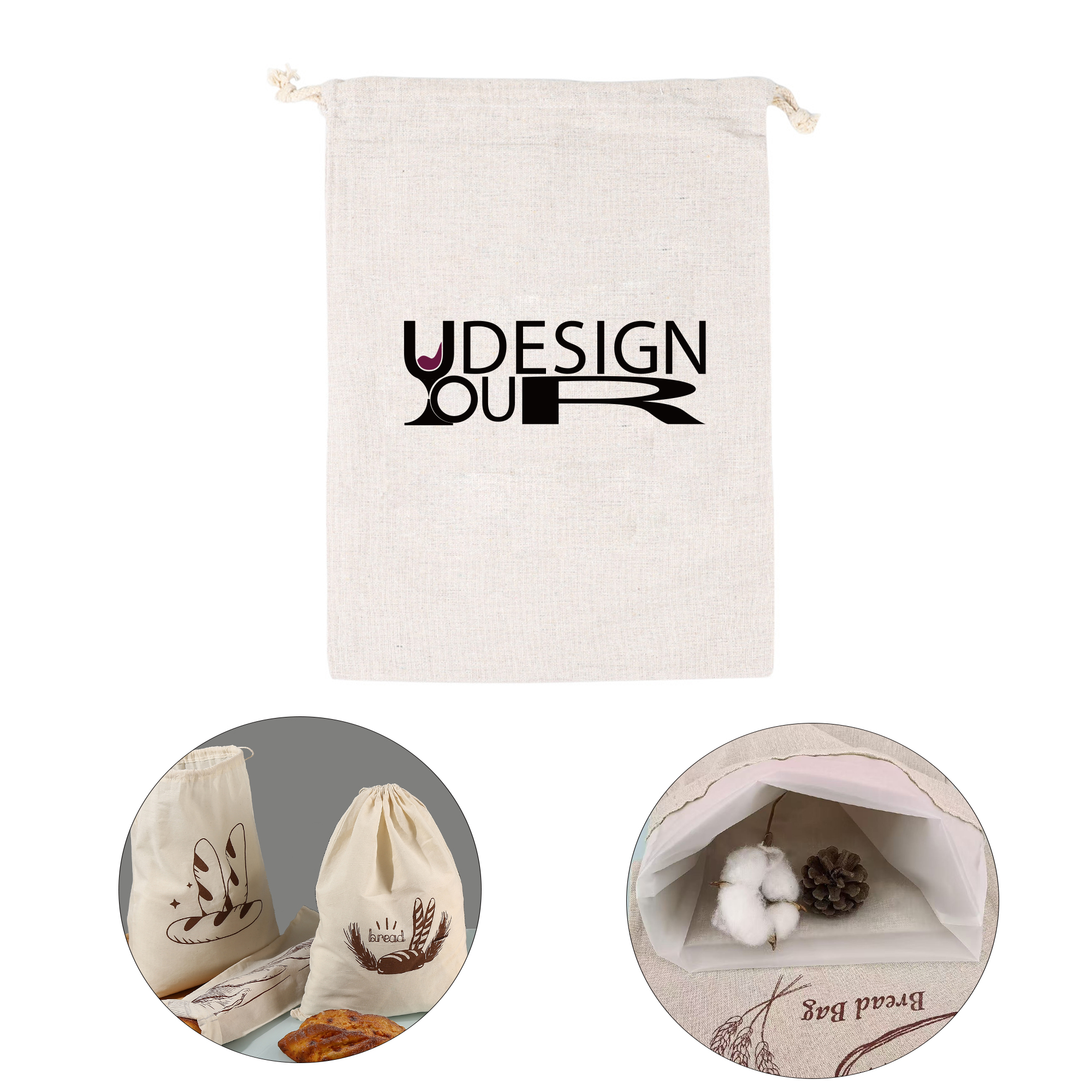 Reusable Linen Bread Bags 2