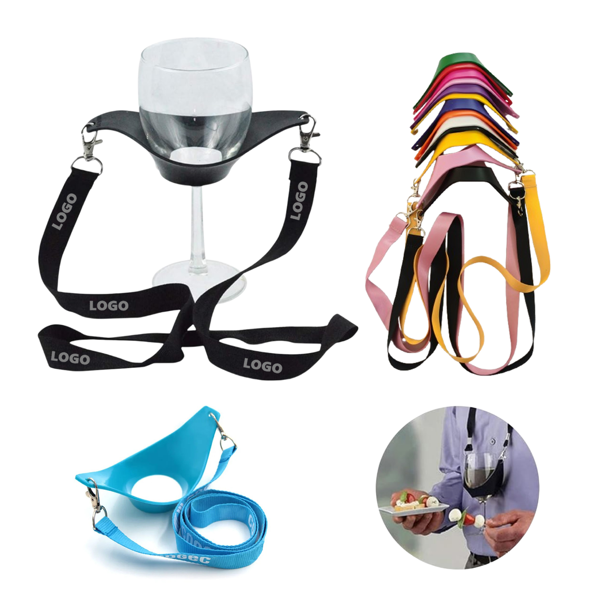 Kettle Wine Glass Holder With Lanyard 2