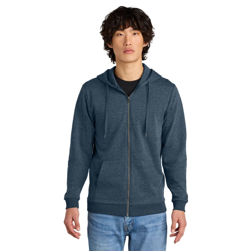 District Perfect Tri Fleece Full-Zip Hoodie, custom hoodie or sweatshirt with logo imprint 25