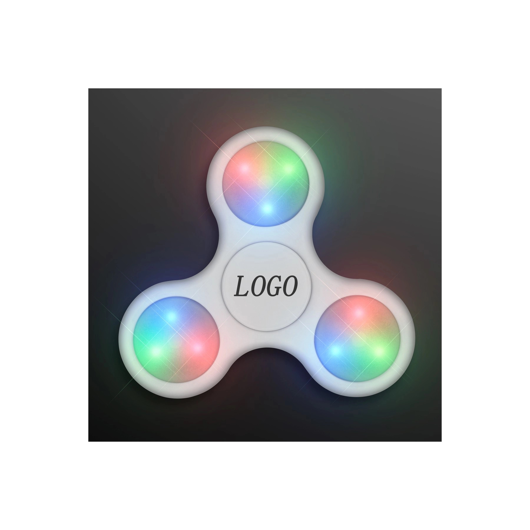 Light Up White Fidget Spinner (3-5 Days) 1