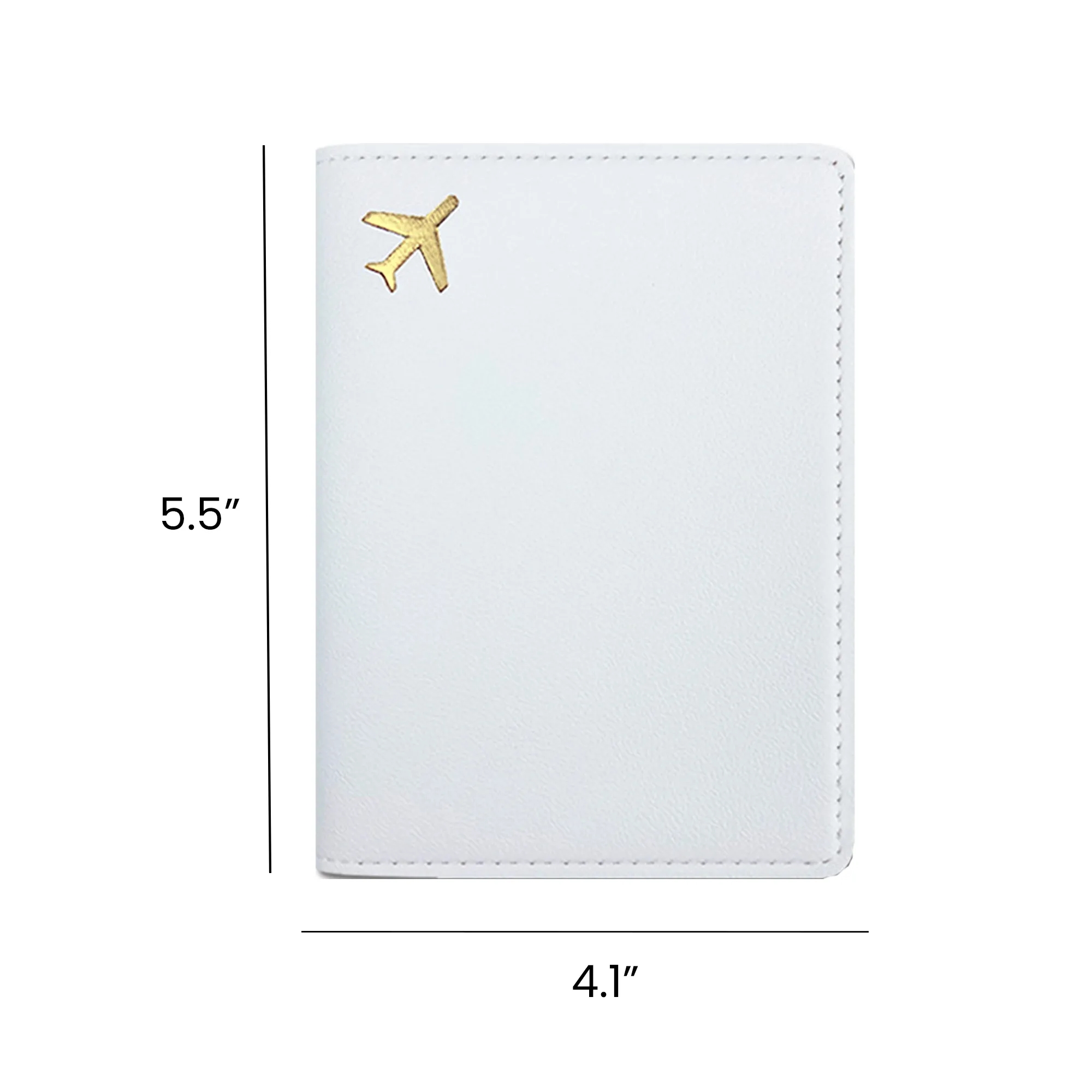 Passport Holder Gold-Stamped 5.5"x4.1", custom luggage with logo imprint 9