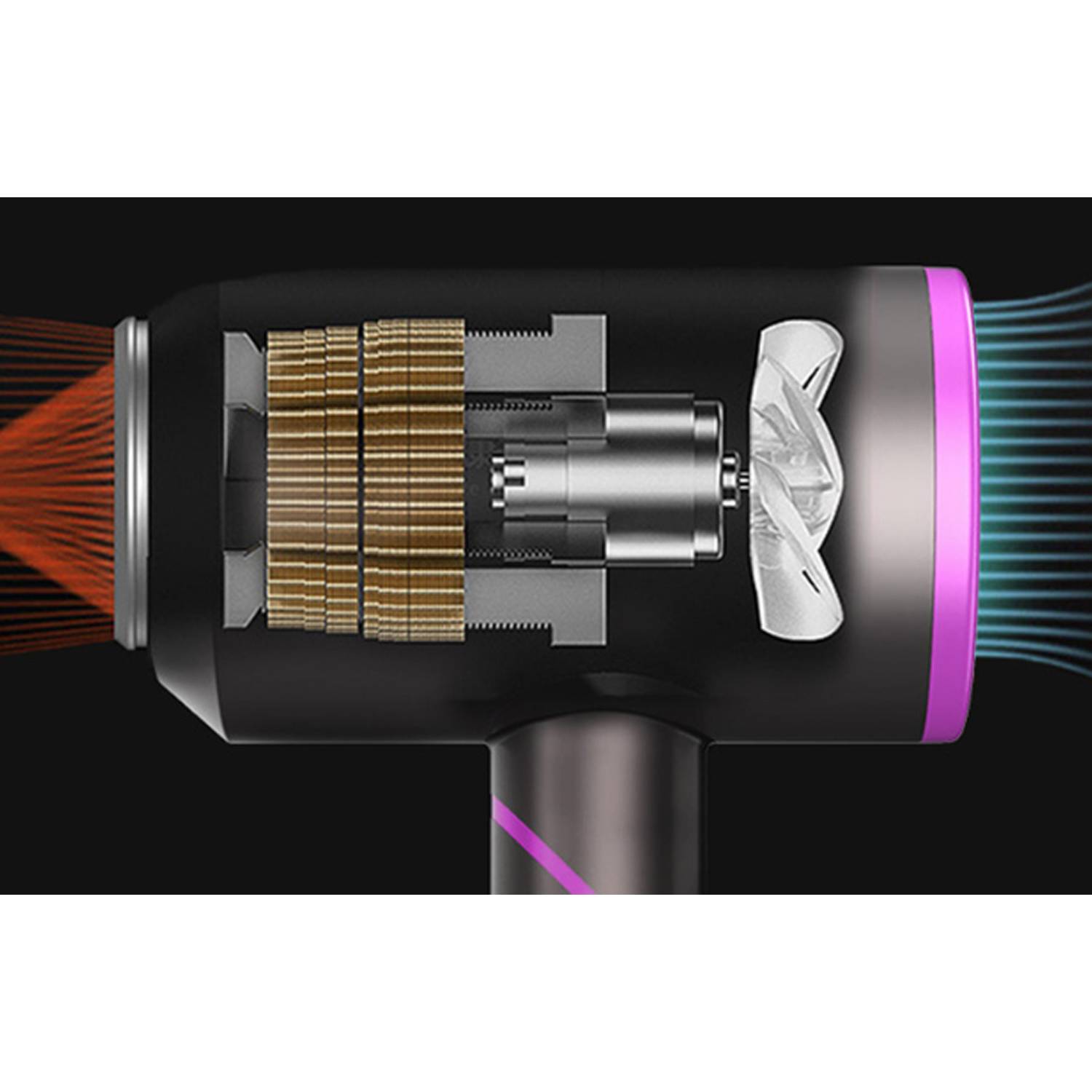 Foldable Hair Dryer W/ Diffuser And Concentrator 8