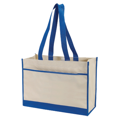 600D Polyester Two-tone Tote bag 1
