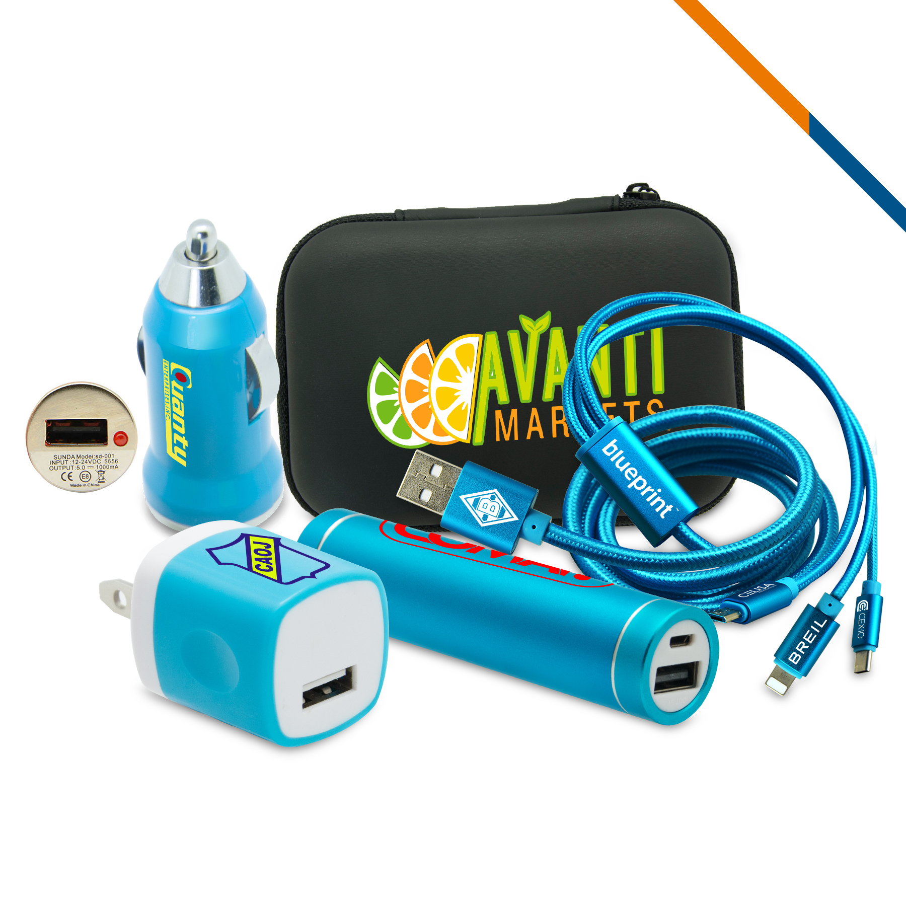 Lotus Charging Set (4 in 1 Set) 2000Mah 3