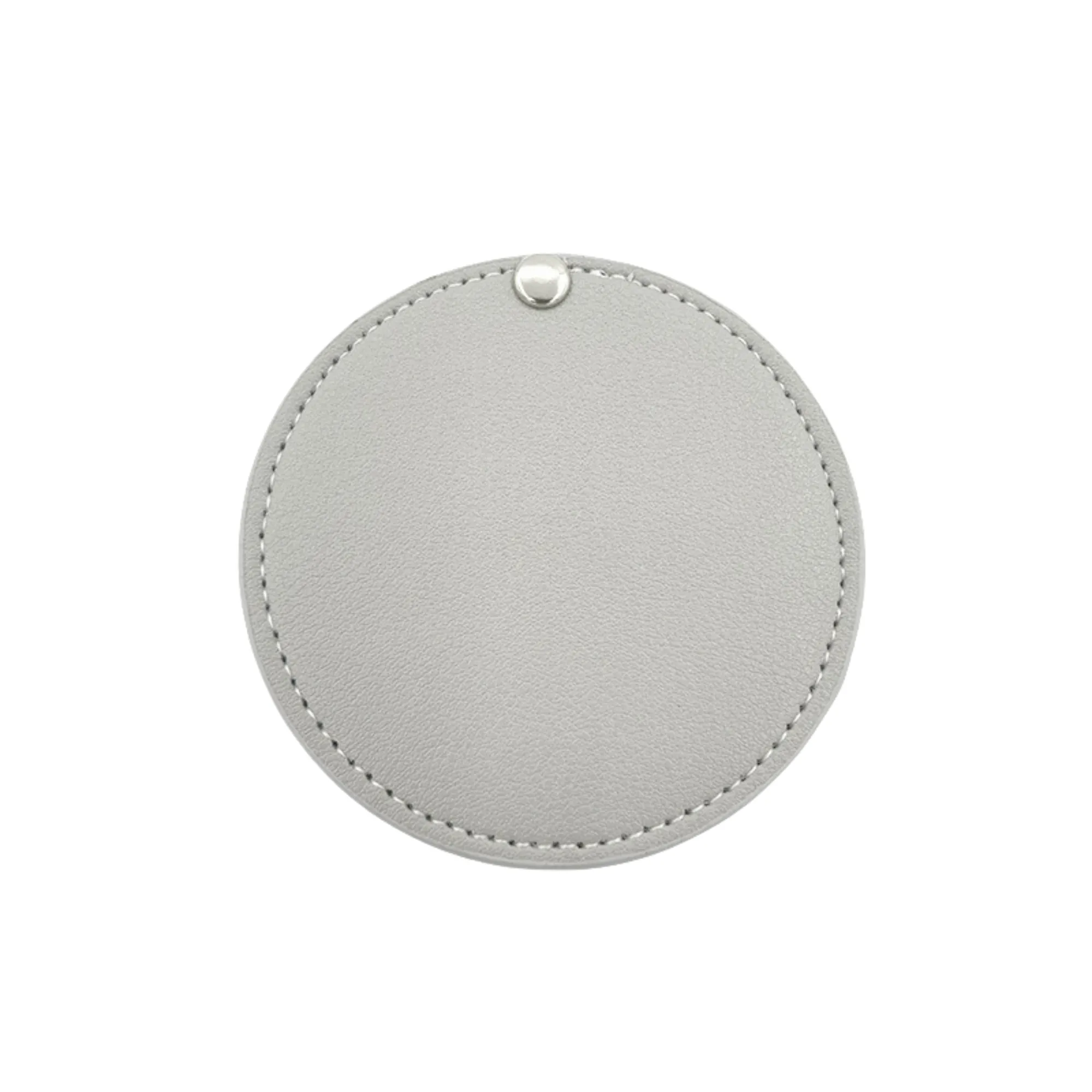Round Leather Portable Rotating Makeup Mirror 8