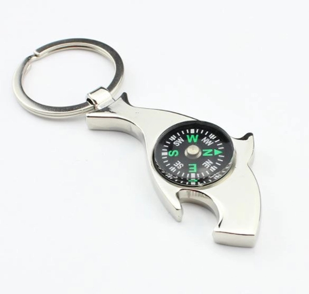 Compass Keychains with Bottle Opener 2
