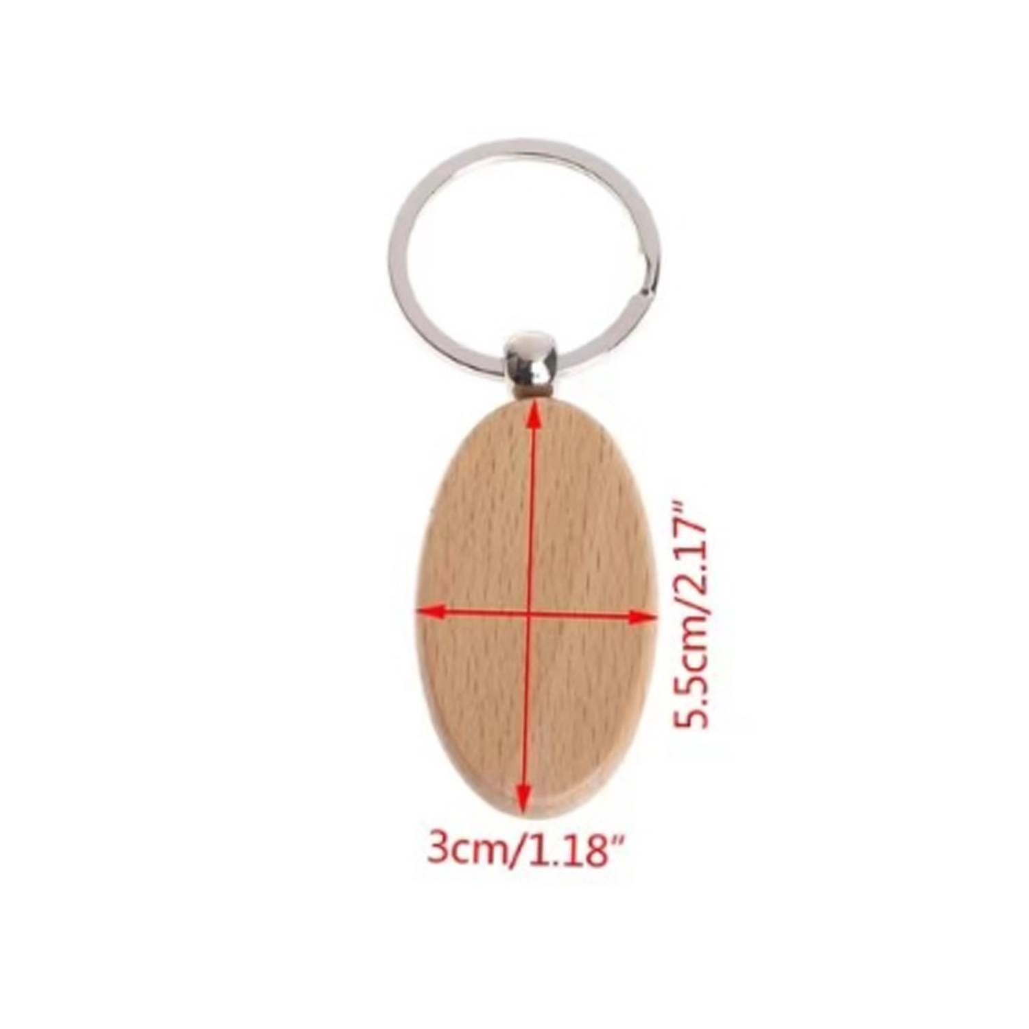 Laserable Leatherette/Metal Keychain 2