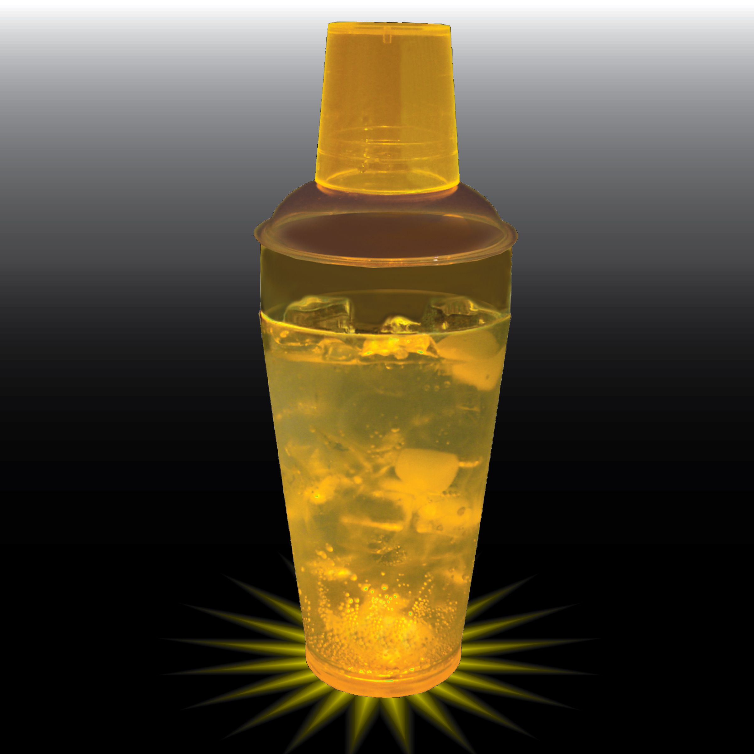 20oz Single Light 3 Piece Plastic Cocktail Shaker 3