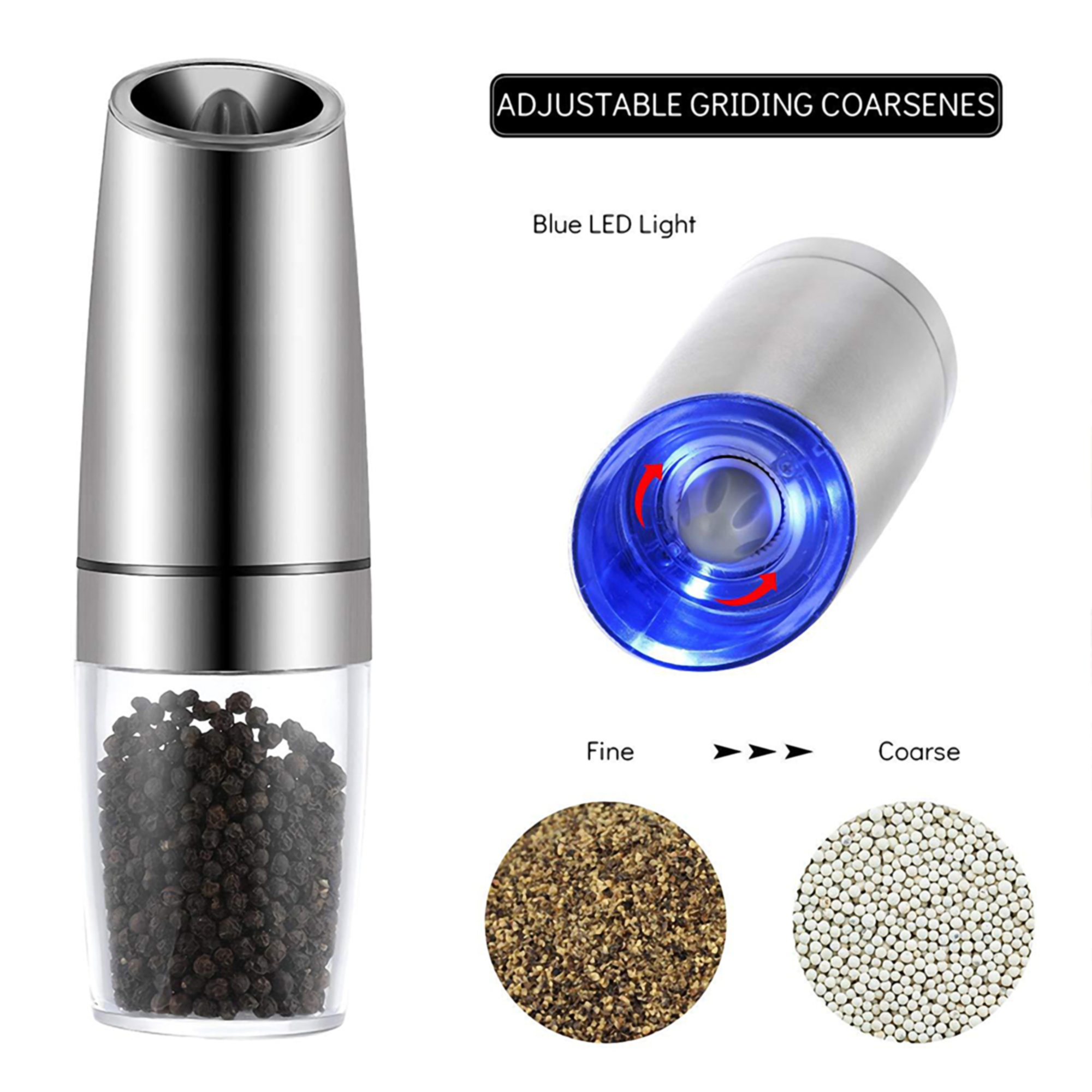 Electric Salt and Pepper Grinder Set 5