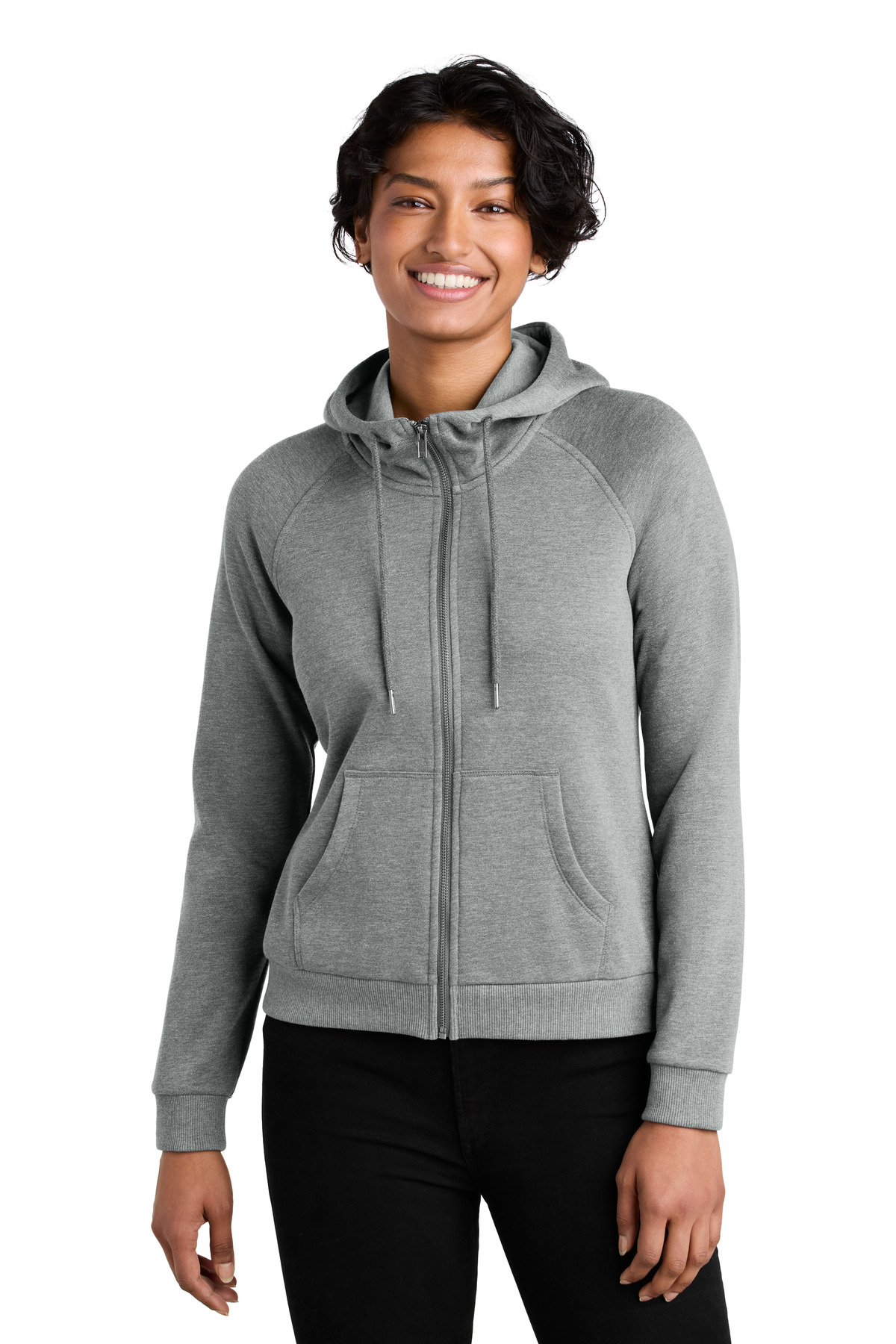 Allmade Women's Organic CVC Fleece Full-Zip Hoodie AL5003 14