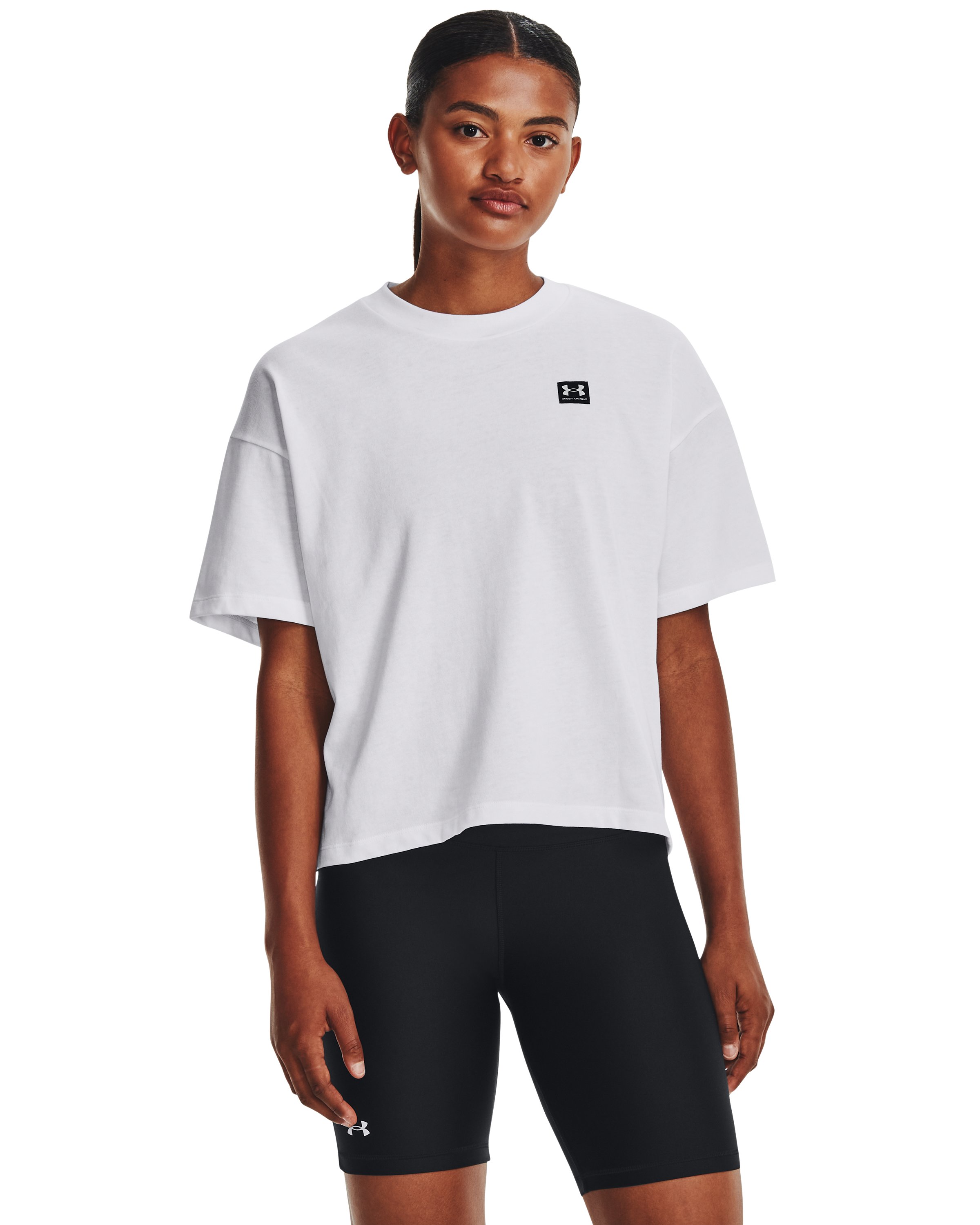 UA Logo LC Oversized Heavyweight Women's Short Sleeve 2
