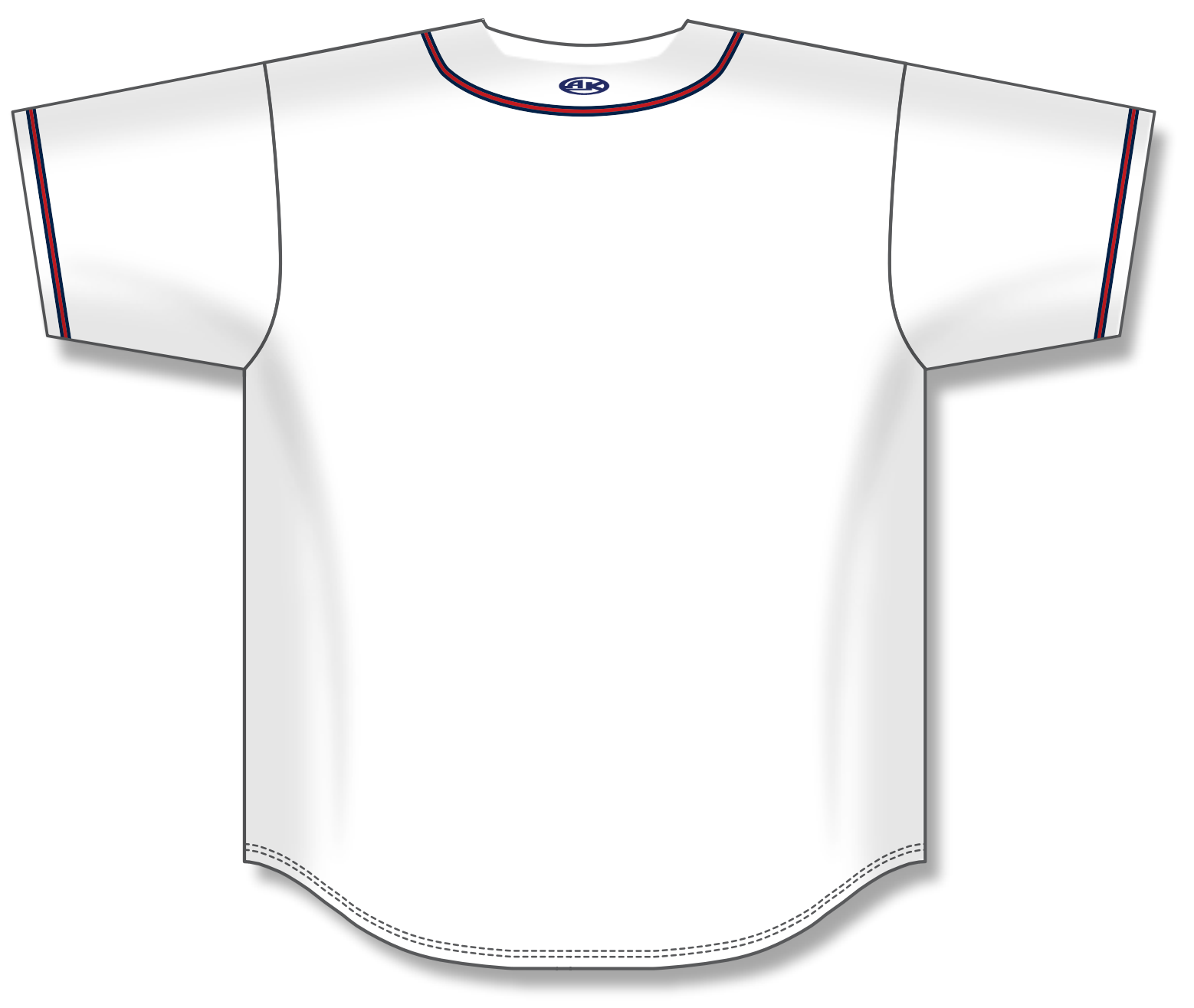 Full Button Baseball Jerseys BA5500-ATL-G01 16