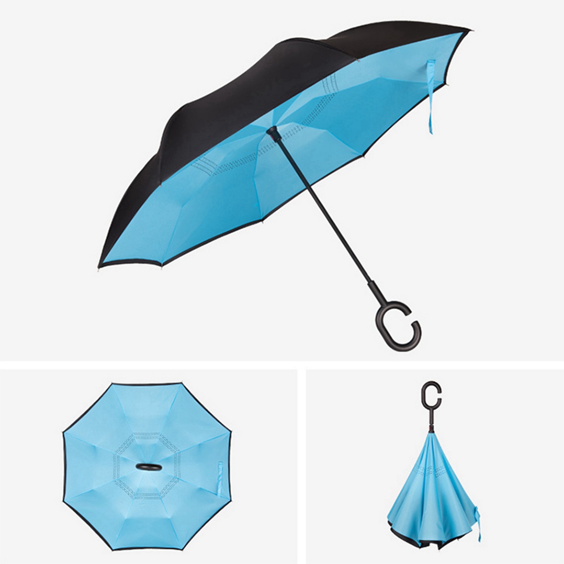 C-Shaped Non-Rust Handle Umbrella 3