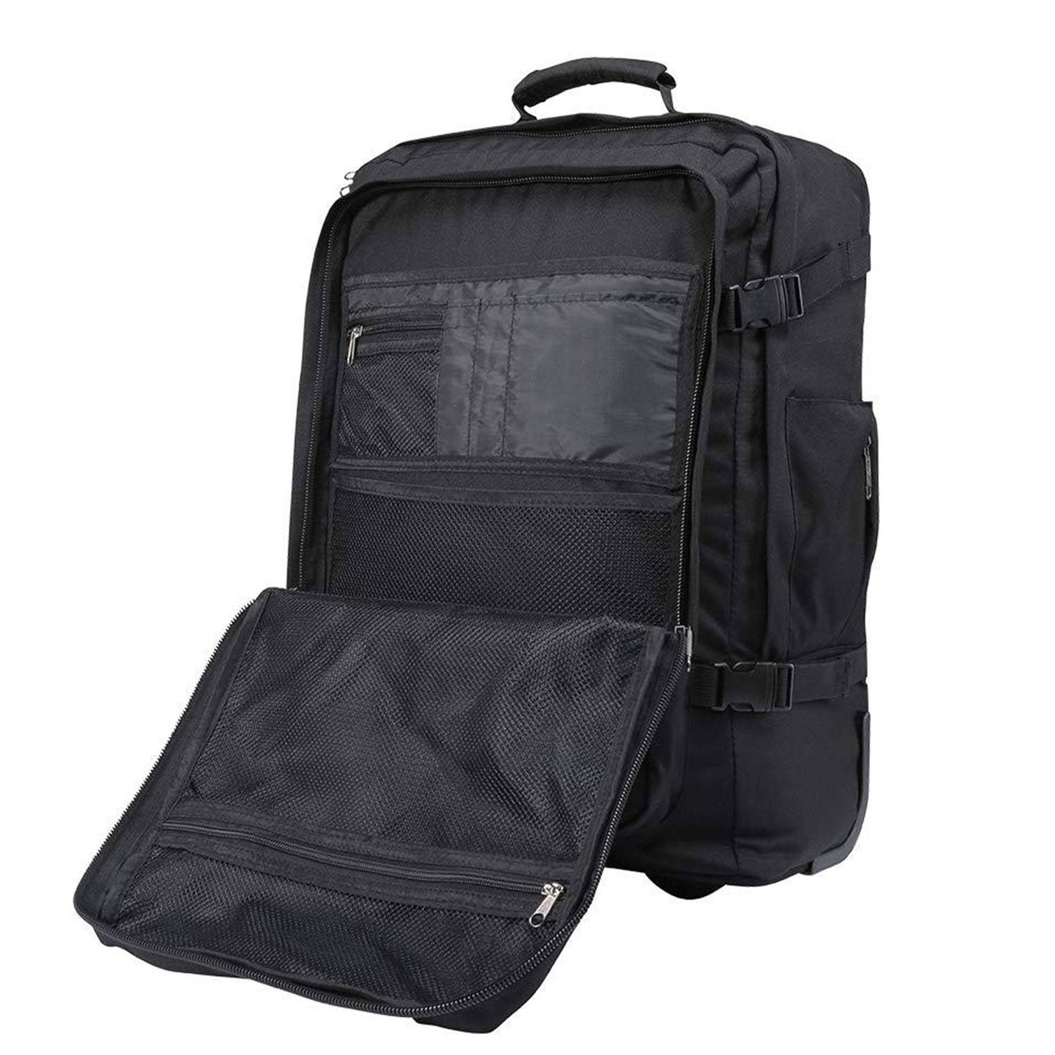 Nylon Men's Hand-Carried Trolley Business Backpack 5