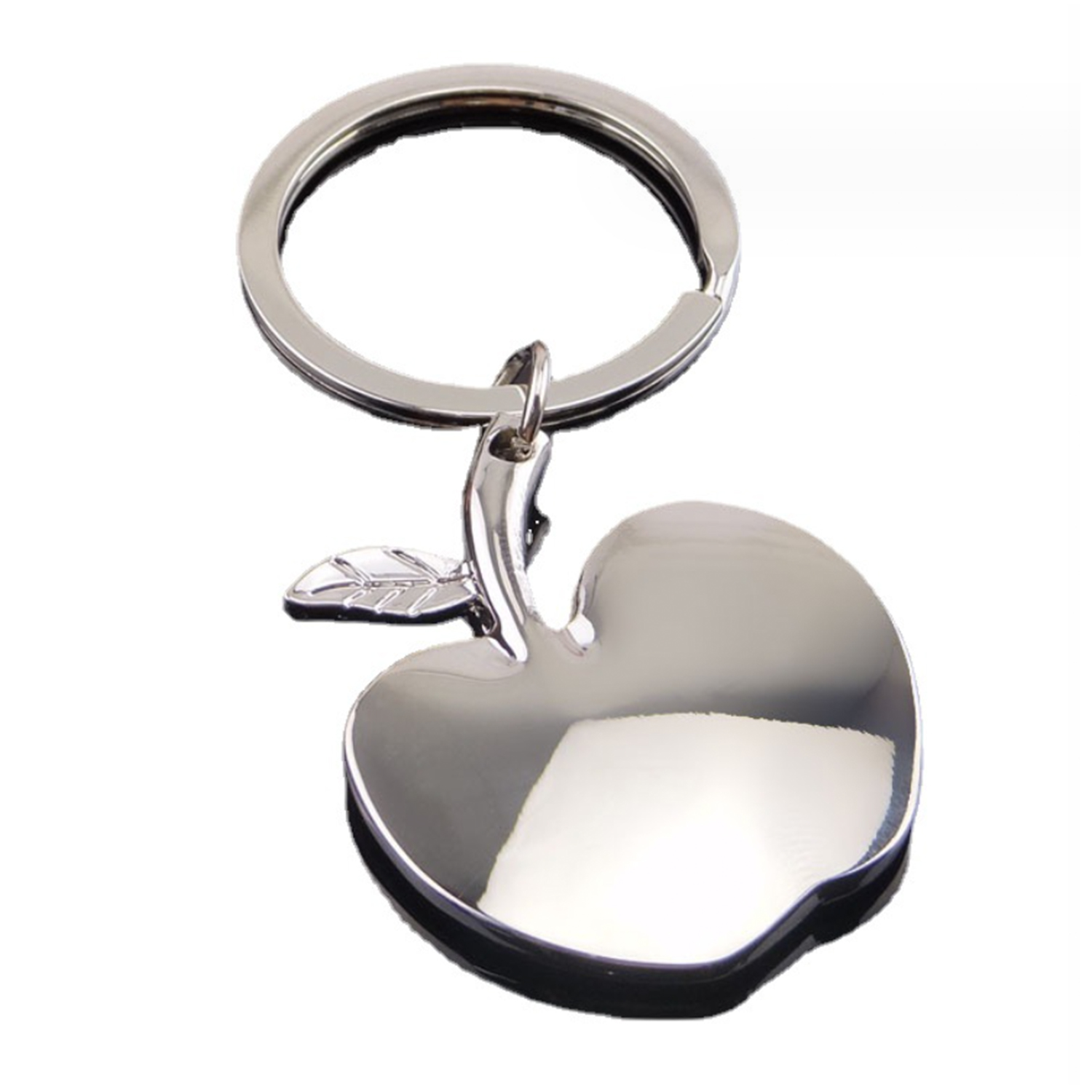 Apple Shape Metal Keychain 3
