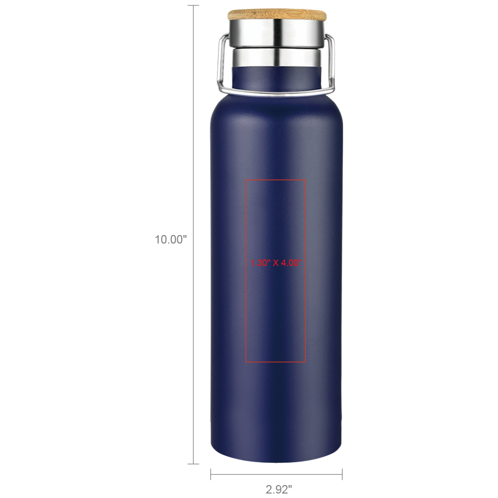 Smith 20oz Stainless Steel Bamboo Cap Water Bottle