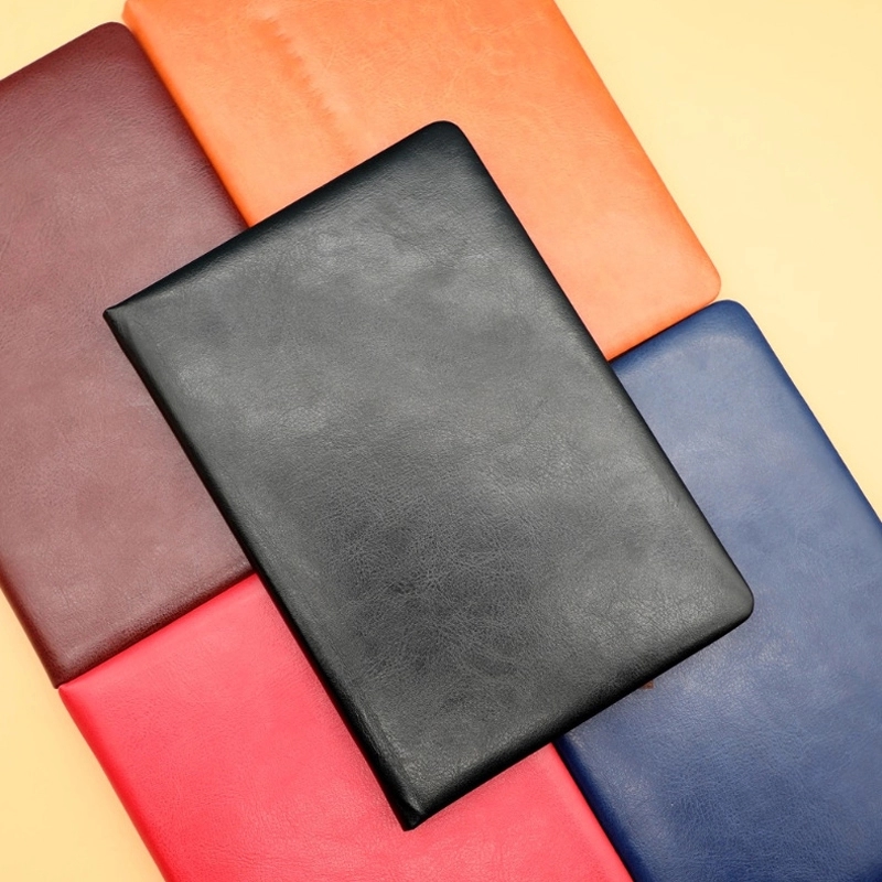 Customized A5 Thick PU Leather Cover Journal Notebook 4
