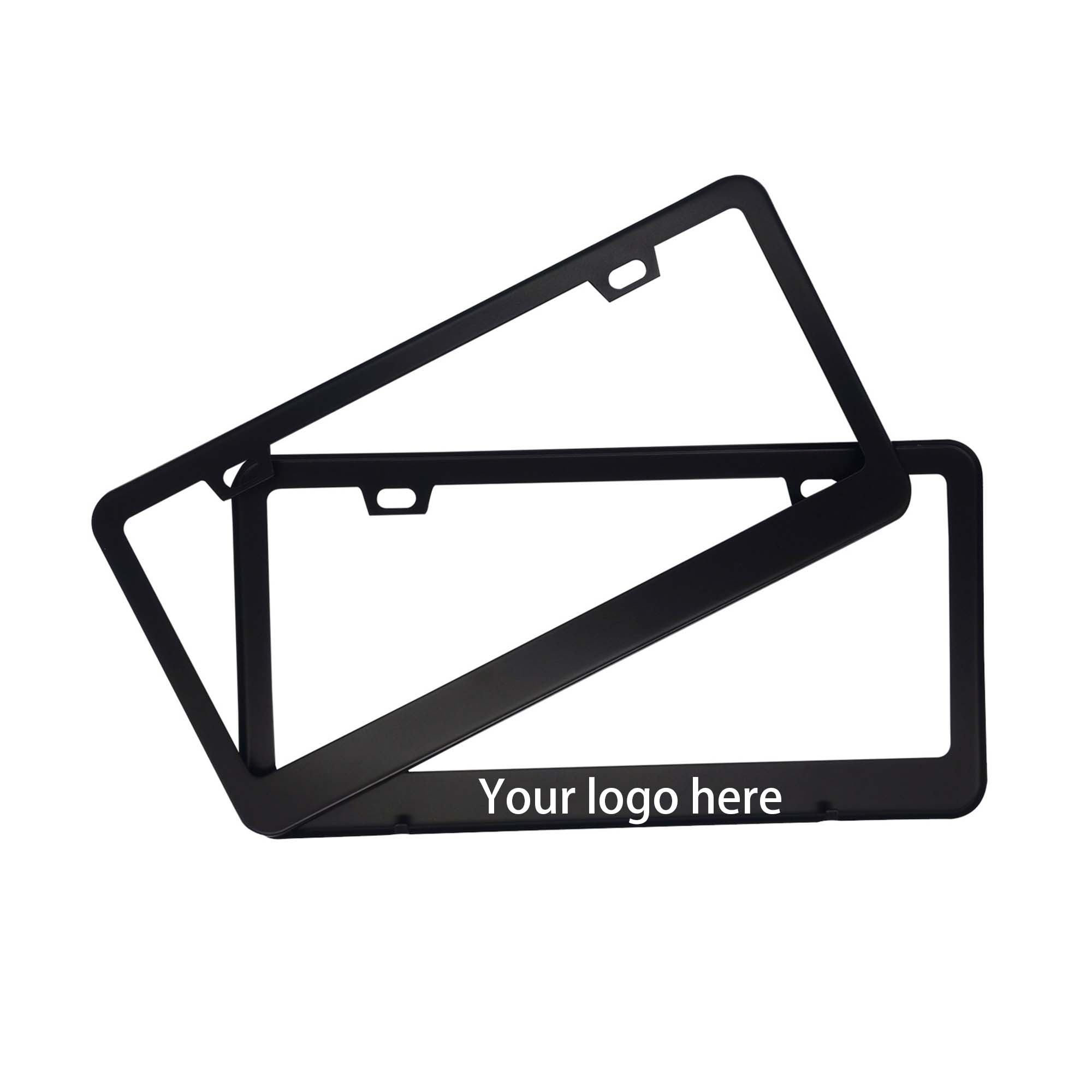 Stainless Steel License Plate Frame Black 3
