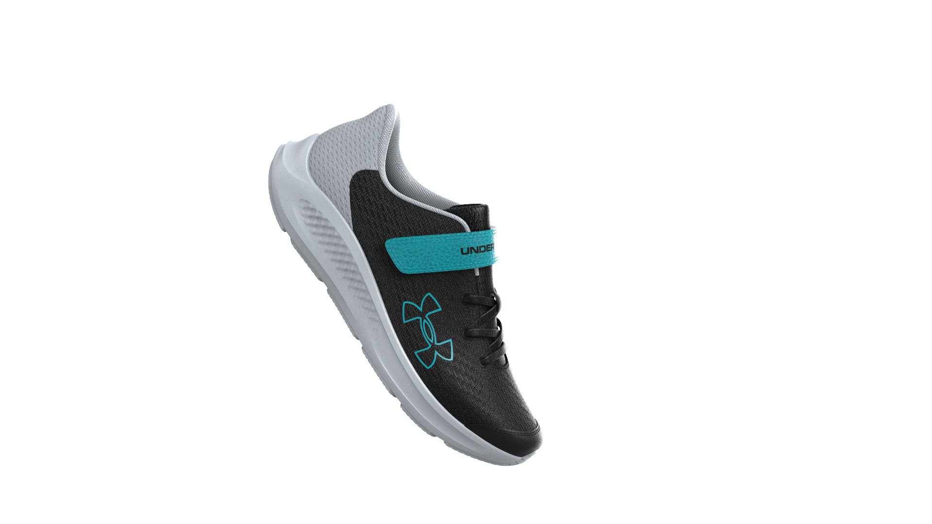 UA Pursuit 3 AC Big Logo Boys' Pre-School Running Shoes 6