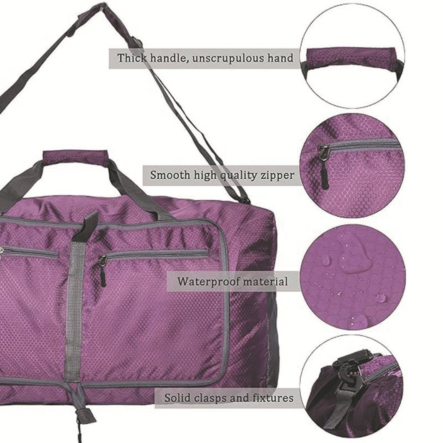 Foldable Large Capacity Polyester Duffle Bag 4