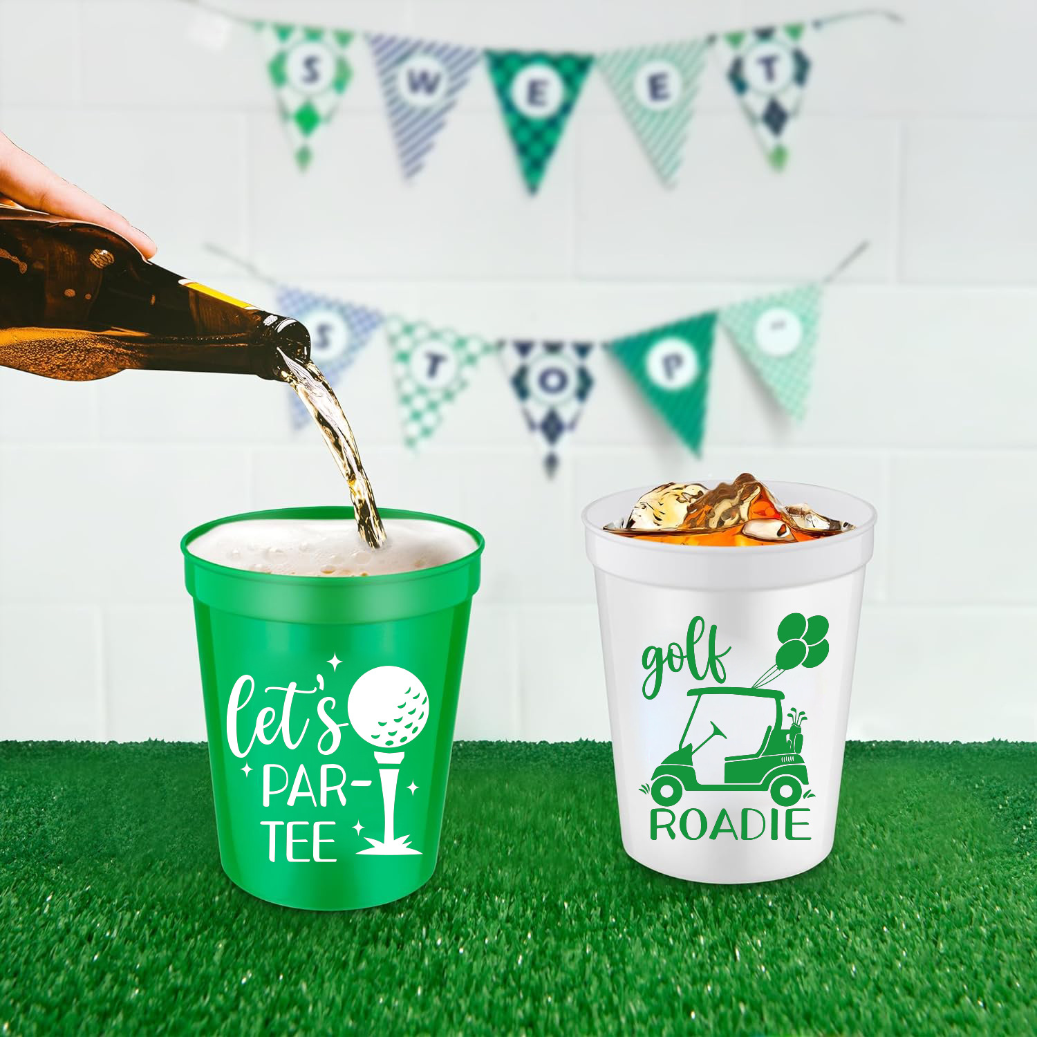 16 oz Reusable Plastic Stadium Cups 6
