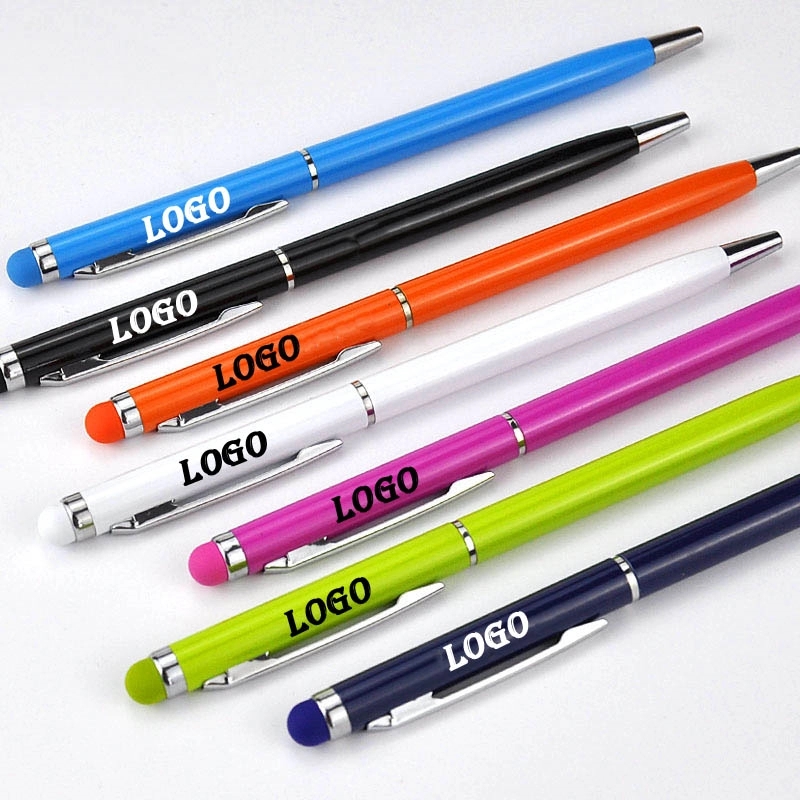 Slim Metal Pen With Matching Stylus Tip 2
