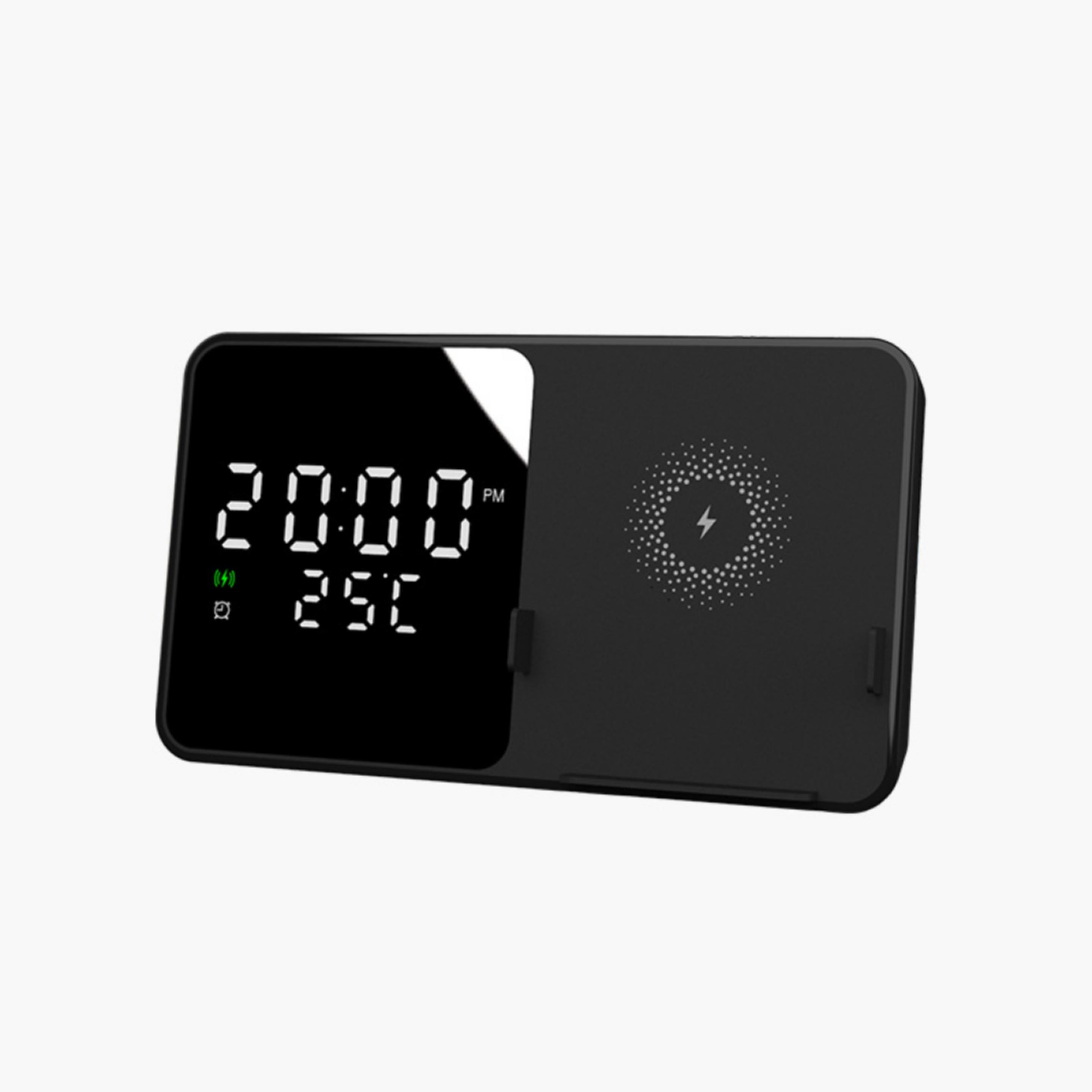 3-in-1 wireless charger with LED digital display clock 3