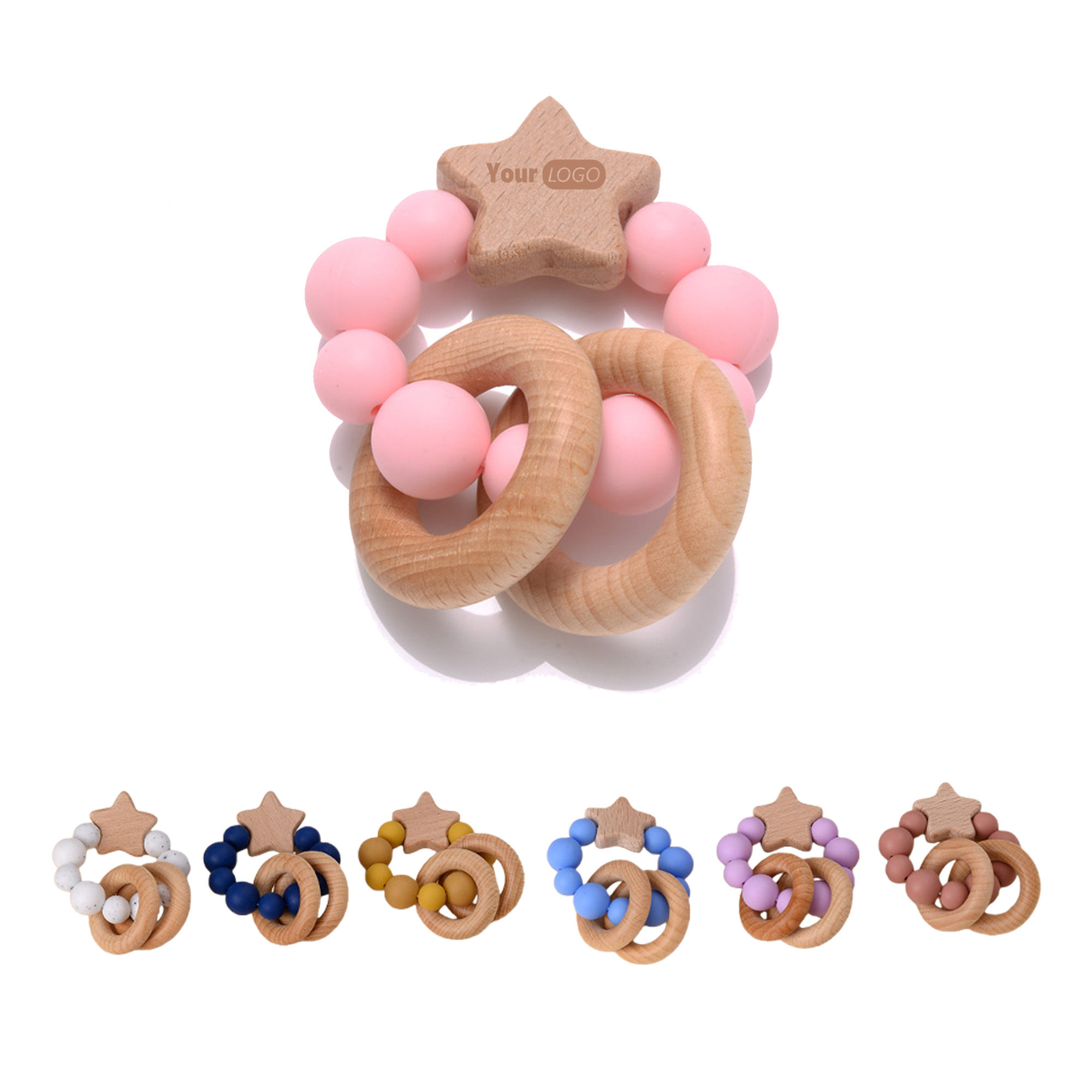 Custom Logo Baby Teething Toy 2