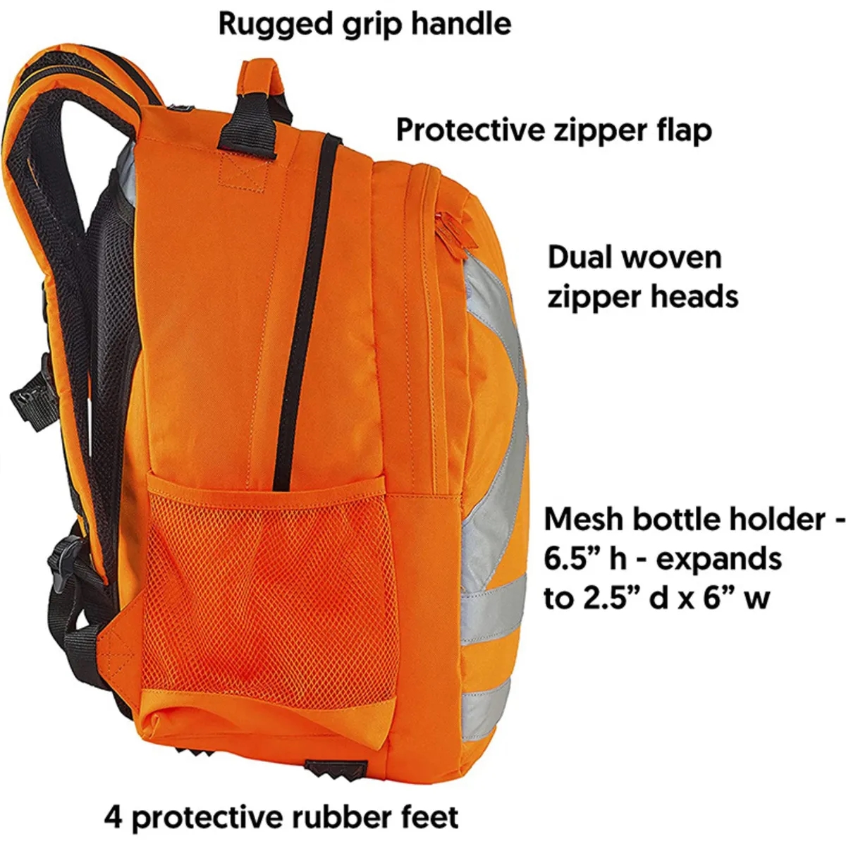 Reflective Safety Heavy Duty Construction Hydration Backpack 5