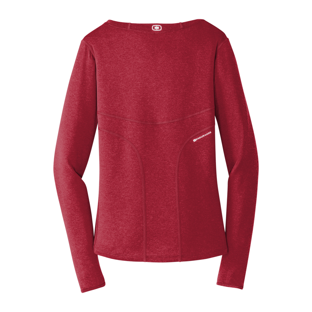 OGIO ENDURANCE Ladies Long Sleeve Pulse Crew 5
