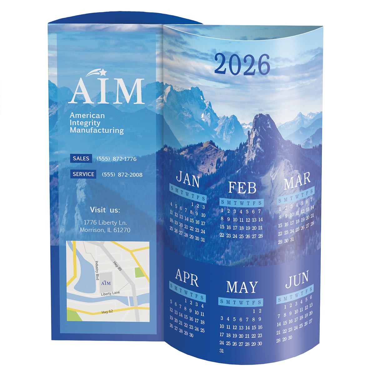 Scenic Wave Desk Calendar 2