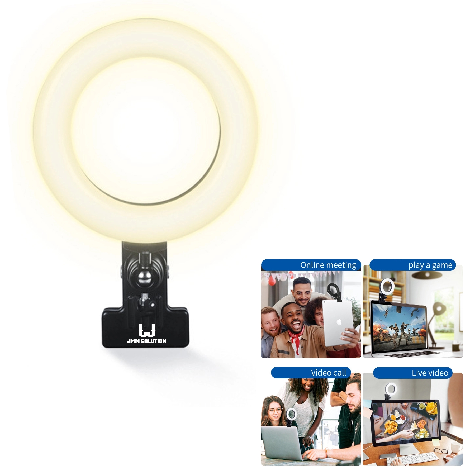 4" Led Selfie Ring Light For Computer 1