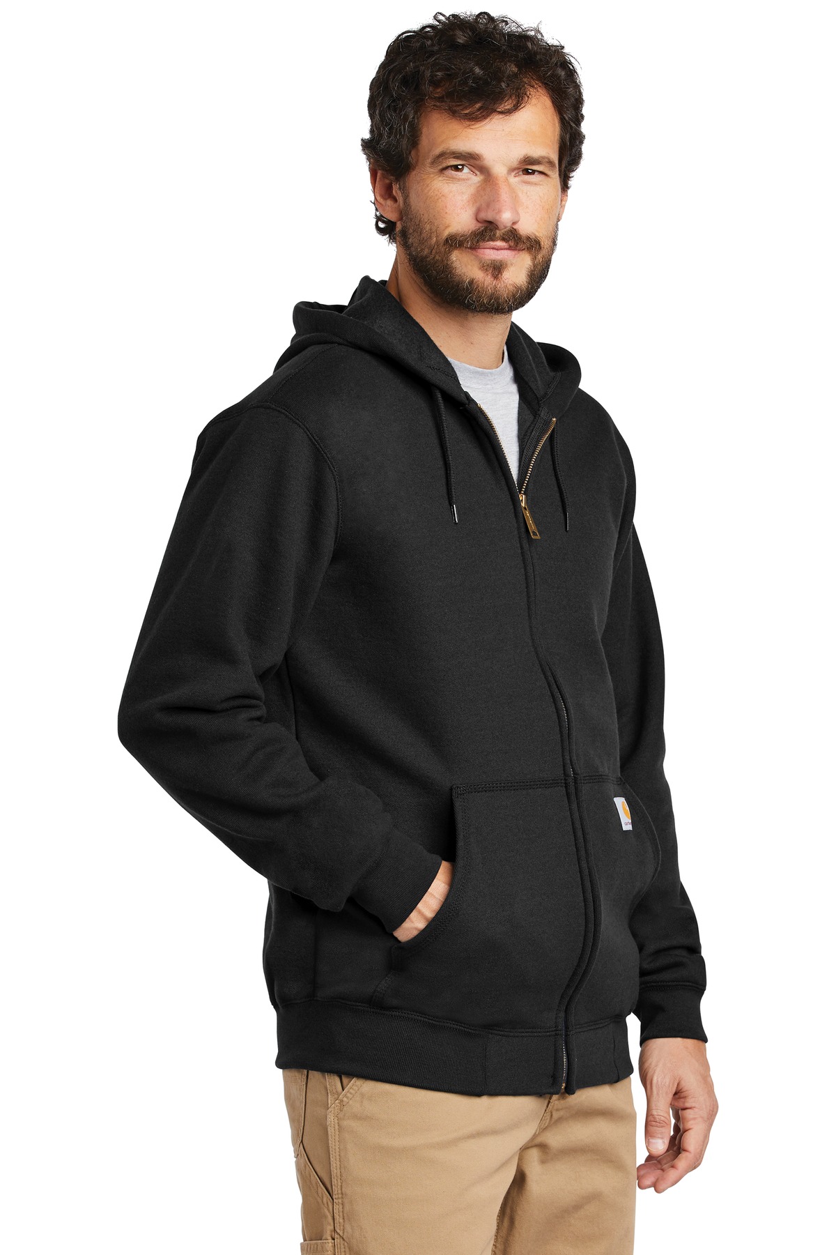 Carhartt Midweight Hooded Zip-Front Sweatshirt. CTK122, custom hoodie or sweatshirt with logo imprint 5