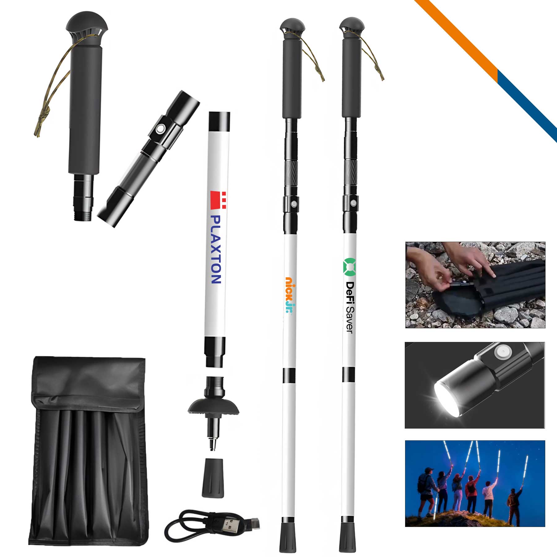 FreeGlow Collapsible LED Light Up Trekking Pole 11