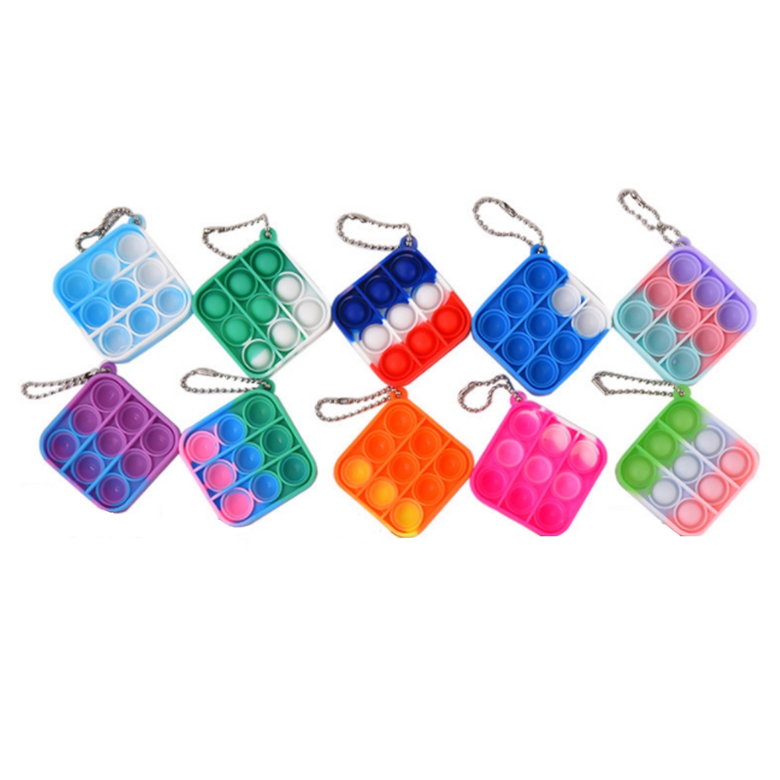 Fidget Toy Square Shaped Key Chain 2