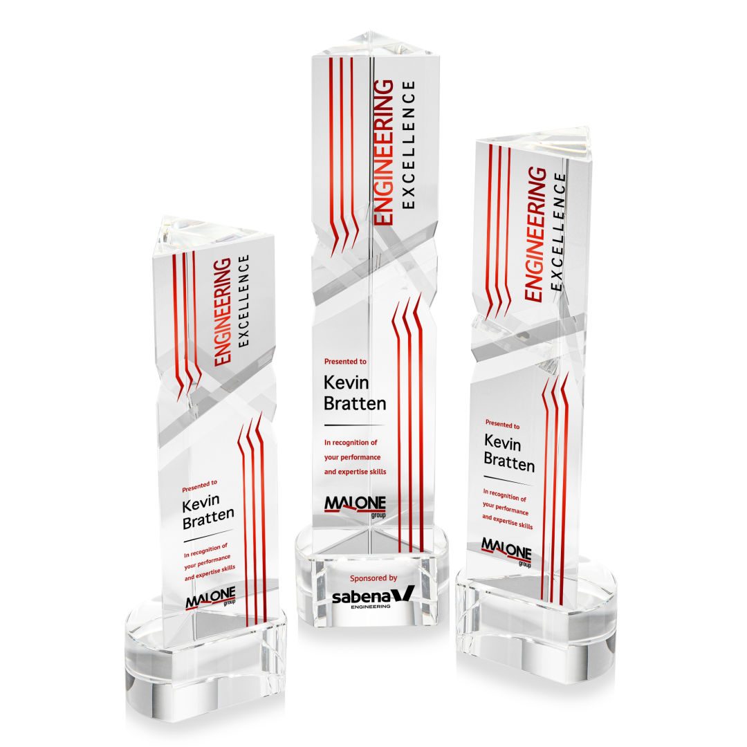 Oakham VividPrint™ Award on Paragon Base - Clear