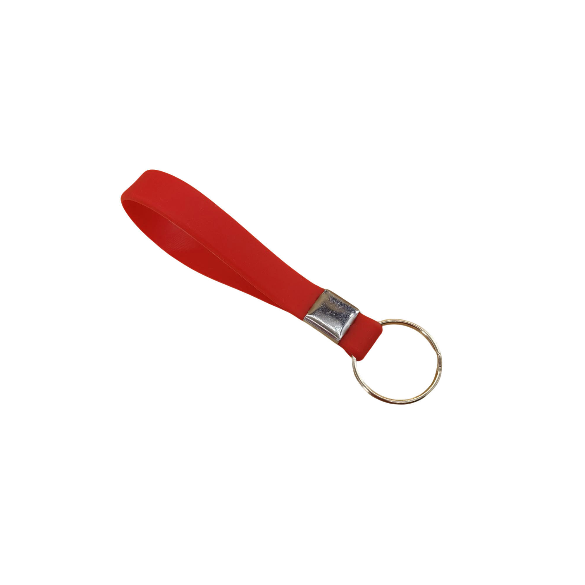 Silicone Loop Wrist Keychain With Metal Crimp 7