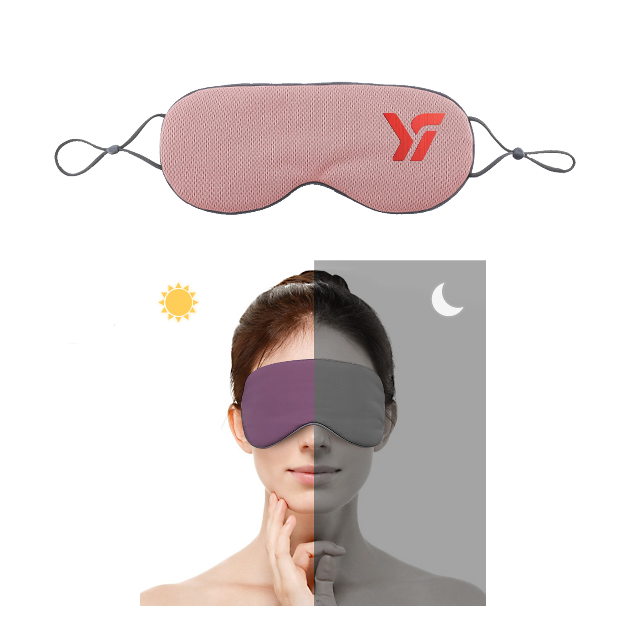Adjustable Ice Silk Sleep Eye Mask MOQ100 4