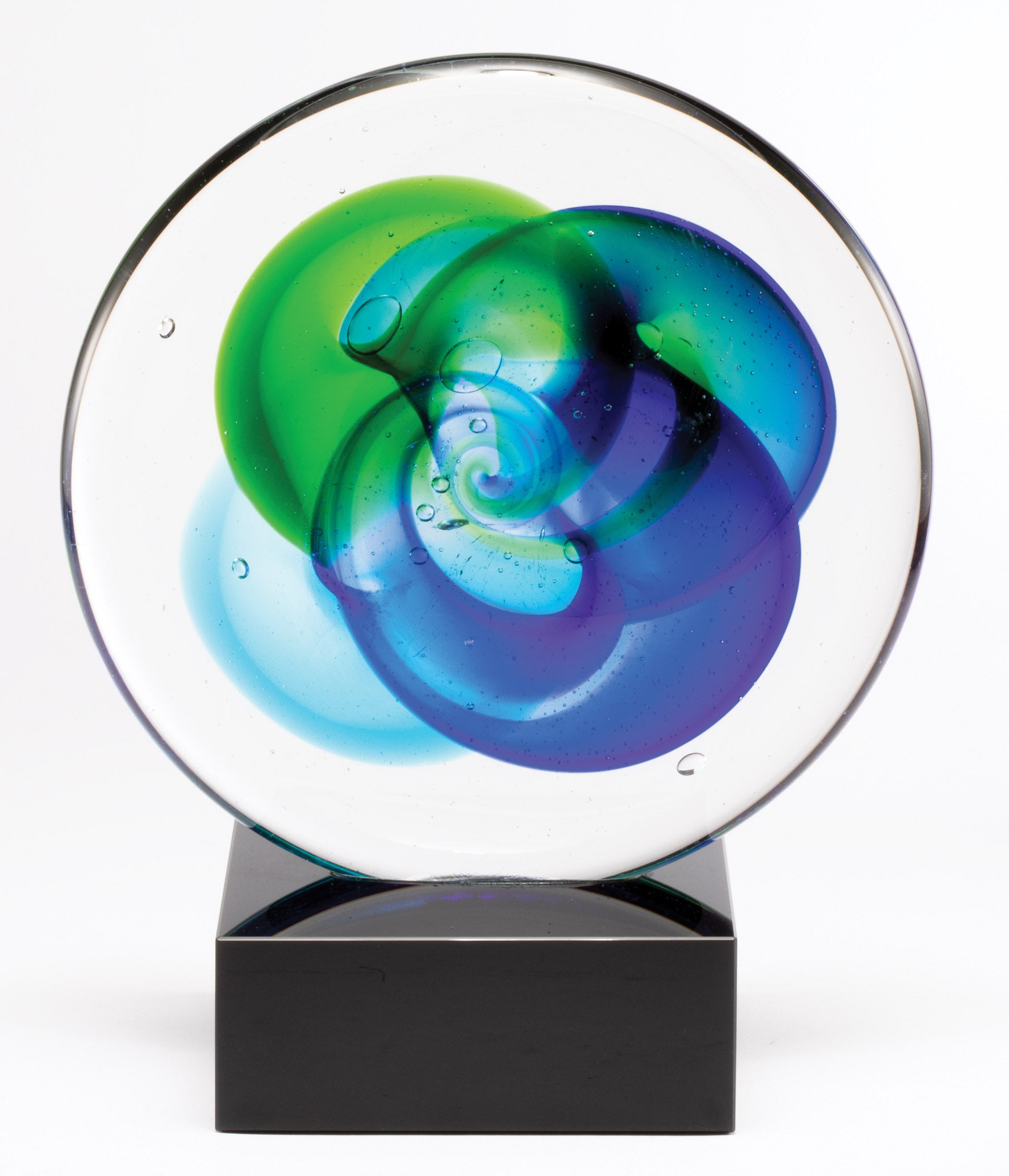 8" Round Art Glass Award 2